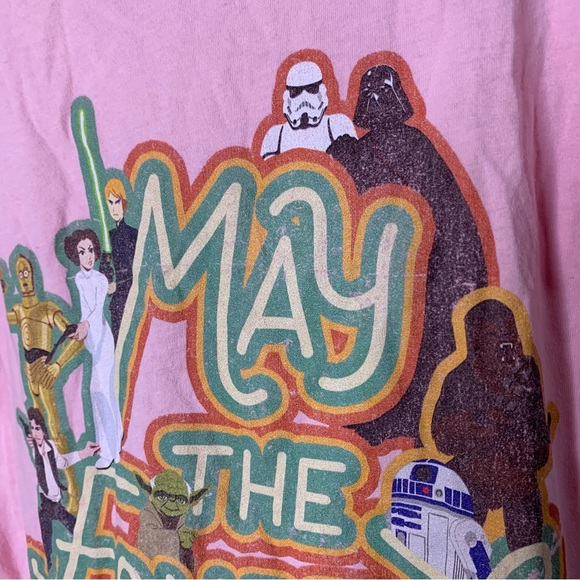 Star Wars May The Fourth Be With You Graphic T-Shirt - Picture 3 of 14